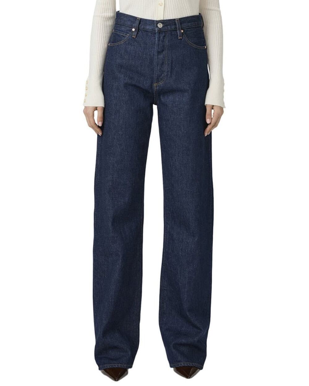 NWT PAIGE Sawyer Wide Leg Jeans in Dark Madella Wash Size 31 Vintage Collection - Picture 1 of 8